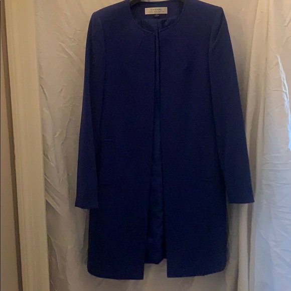 Tahari Royal Blue Long Suit Jacket - Picture 2 of 2
